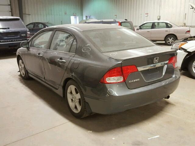 2HGFA16679H106657 - 2009 HONDA CIVIC GRAY photo 3