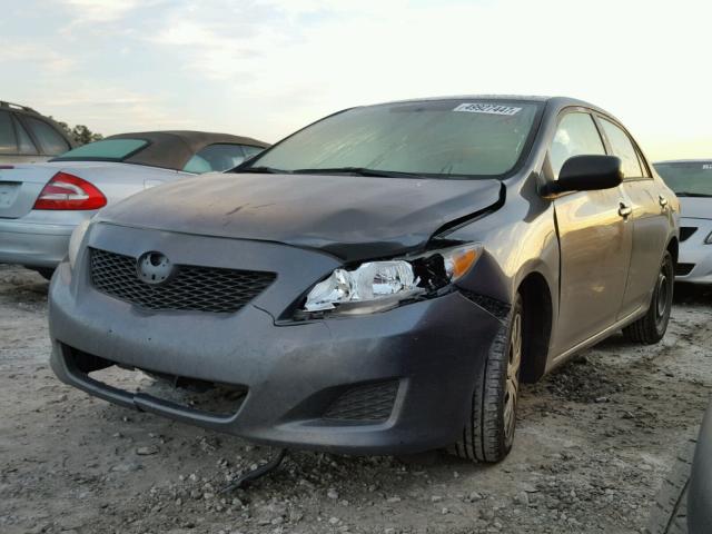 2T1BU4EE2AC379423 - 2010 TOYOTA COROLLA BA GRAY photo 2