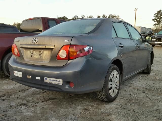 2T1BU4EE2AC379423 - 2010 TOYOTA COROLLA BA GRAY photo 4