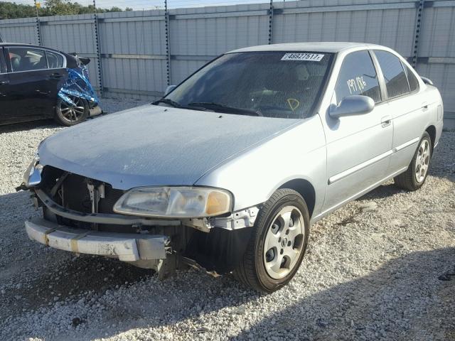 3N1CB51D93L790754 - 2003 NISSAN SENTRA XE SILVER photo 2