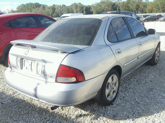 3N1CB51D93L790754 - 2003 NISSAN SENTRA XE SILVER photo 4