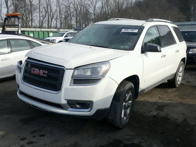 1GKKVNED9EJ359193 - 2014 GMC ACADIA SLE WHITE photo 2