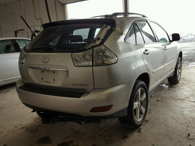 2T2HA31U94C014330 - 2004 LEXUS RX 330 SILVER photo 4