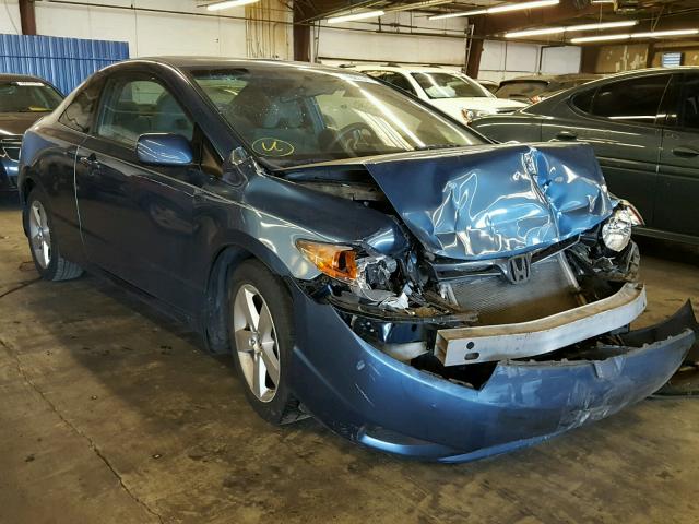 2HGFG12838H580495 - 2008 HONDA CIVIC EX BLUE photo 1