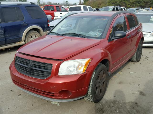 1B3HB48B57D353932 - 2007 DODGE CALIBER SX RED photo 2