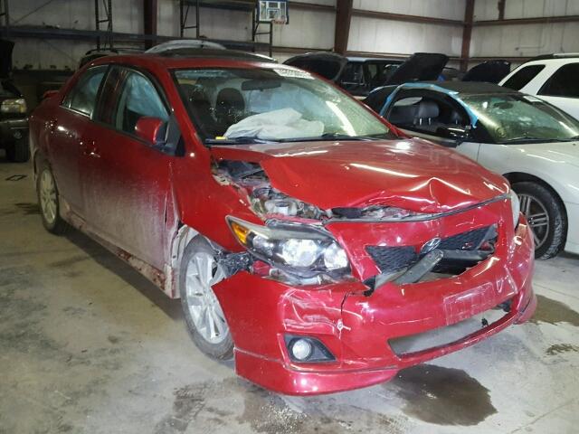 1NXBU4EE3AZ339494 - 2010 TOYOTA COROLLA BA RED photo 1