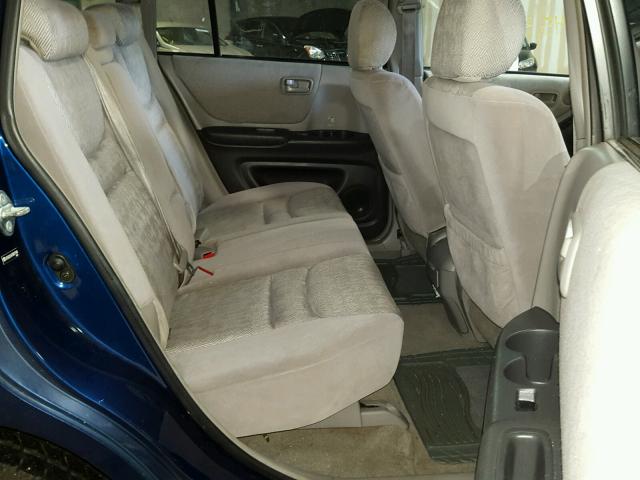 JTEGD21A730071900 - 2003 TOYOTA HIGHLANDER BLUE photo 6