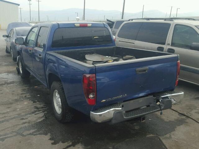 1GCCS136558241686 - 2005 CHEVROLET COLORADO BLUE photo 3