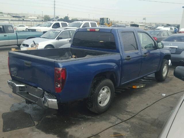 1GCCS136558241686 - 2005 CHEVROLET COLORADO BLUE photo 4