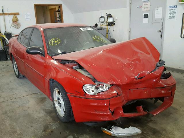 1G2NW52E44C121035 - 2004 PONTIAC GRAND AM G RED photo 1