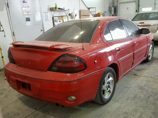 1G2NW52E44C121035 - 2004 PONTIAC GRAND AM G RED photo 4