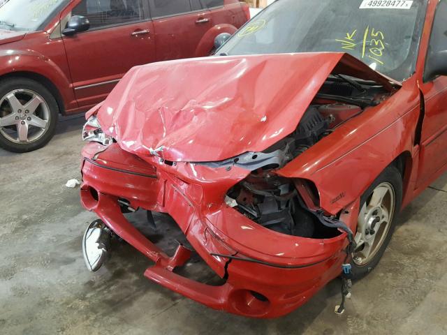 1G2NW52E44C121035 - 2004 PONTIAC GRAND AM G RED photo 9