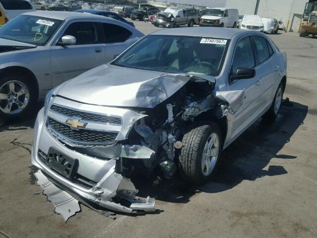 1G11B5SA0DF217254 - 2013 CHEVROLET MALIBU LS SILVER photo 2