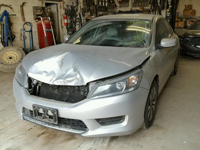 1HGCR2F31EA139881 - 2014 HONDA ACCORD LX SILVER photo 2