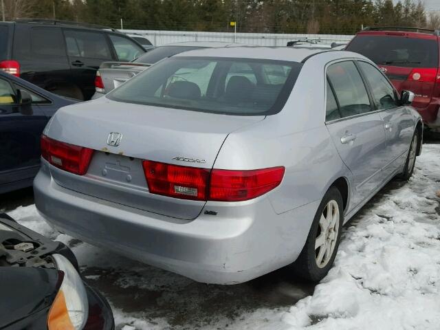 1HGCM66515A800266 - 2005 HONDA ACCORD EX SILVER photo 4