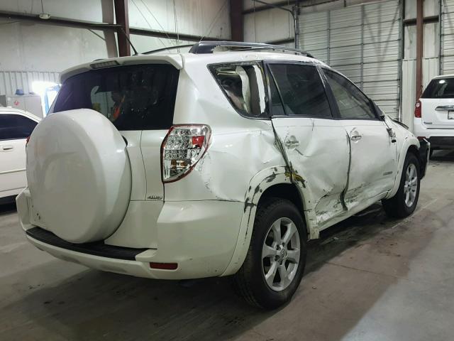 JTMBK31V295075152 - 2009 TOYOTA RAV4 LIMIT WHITE photo 4