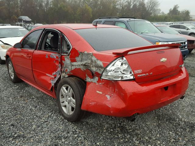 2G1WG5E32D1185936 - 2013 CHEVROLET IMPALA LT RED photo 3