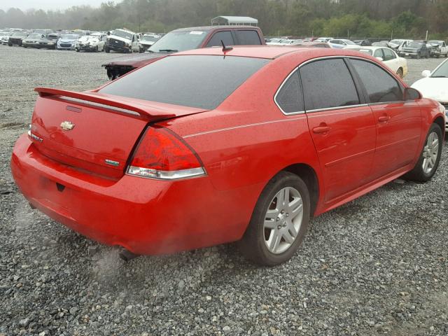 2G1WG5E32D1185936 - 2013 CHEVROLET IMPALA LT RED photo 4