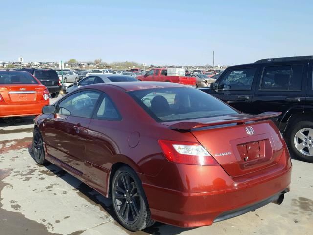 2HGFG21506H702451 - 2006 HONDA CIVIC SI MAROON photo 3