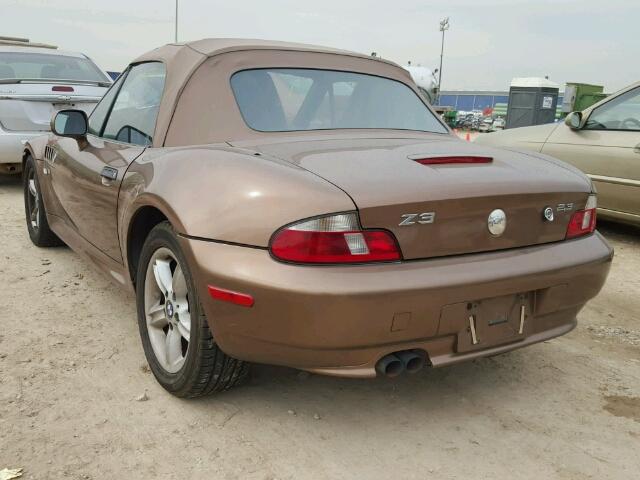 WBACH9348YLG05547 - 2000 BMW Z3 2.3 BROWN photo 3