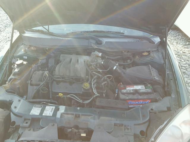 1FAFP53U2YA215974 - 2000 FORD TAURUS SE GREEN photo 7