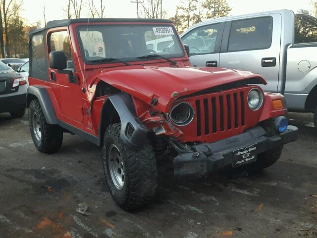 1J4FA39S64P780901 - 2004 JEEP WRANGLER X RED photo 1