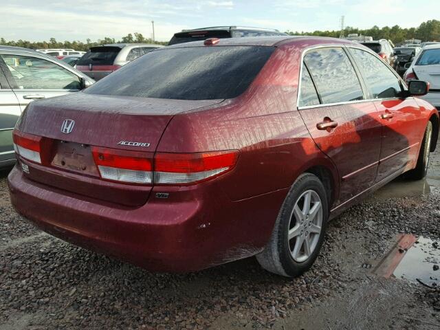 1HGCM66594A071268 - 2004 HONDA ACCORD EX RED photo 4