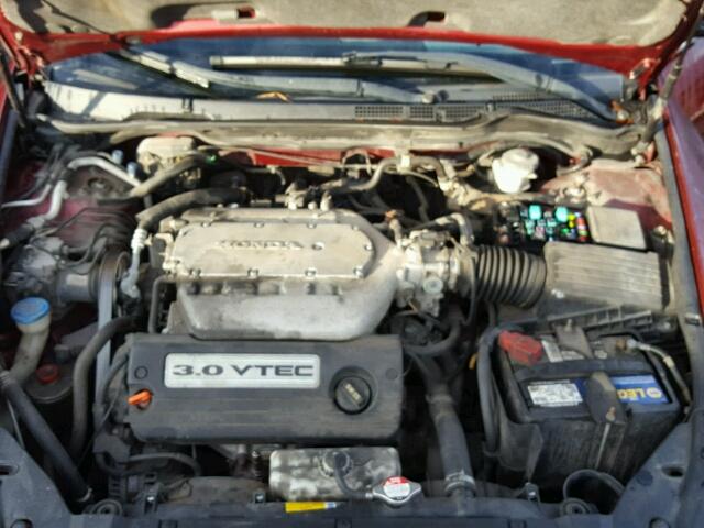 1HGCM66594A071268 - 2004 HONDA ACCORD EX RED photo 7