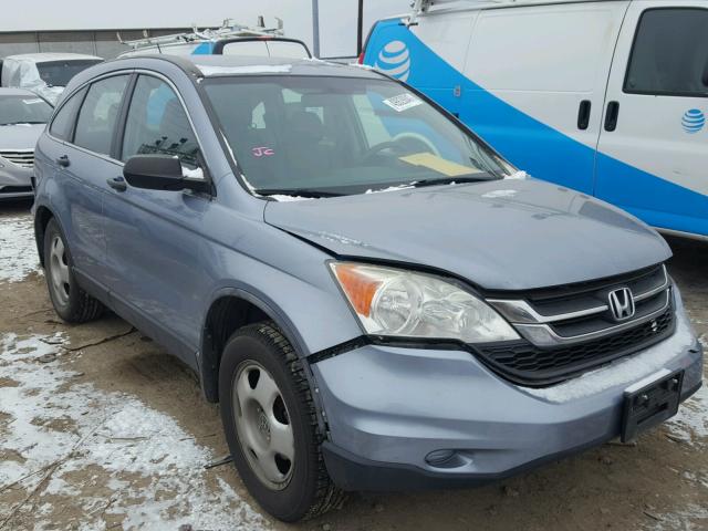 5J6RE4H37BL044345 - 2011 HONDA CR-V LX BLUE photo 1