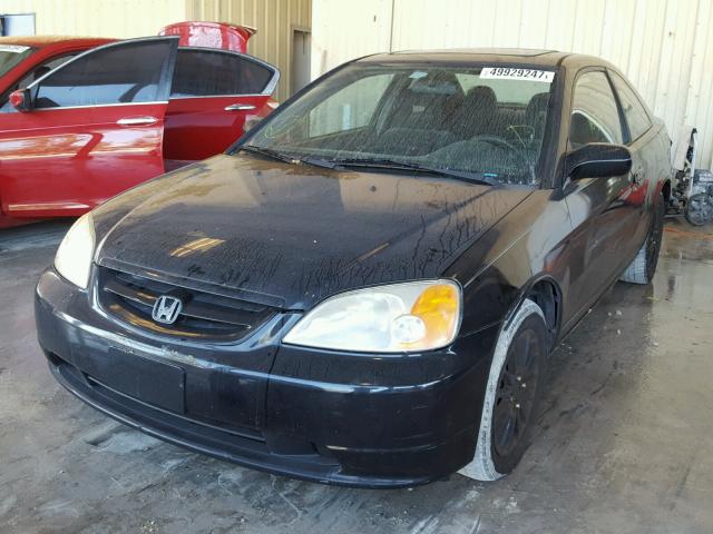 1HGEM22983L010314 - 2003 HONDA CIVIC EX BLACK photo 2