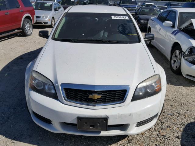 6G1MK5U27CL669871 - 2012 CHEVROLET CAPRICE PO WHITE photo 9