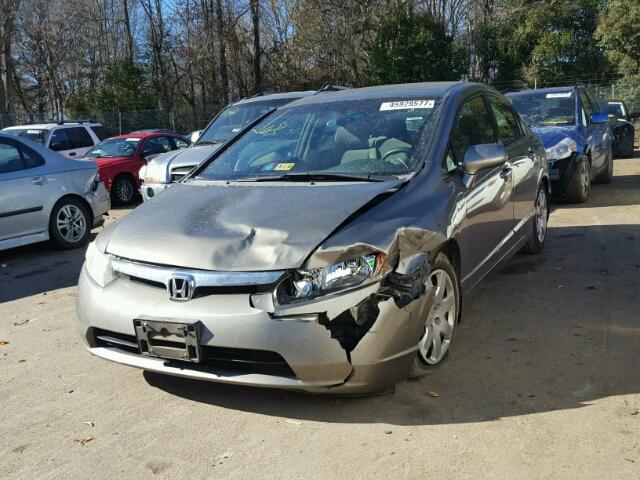 1HGFA16586L138216 - 2006 HONDA CIVIC LX GRAY photo 2