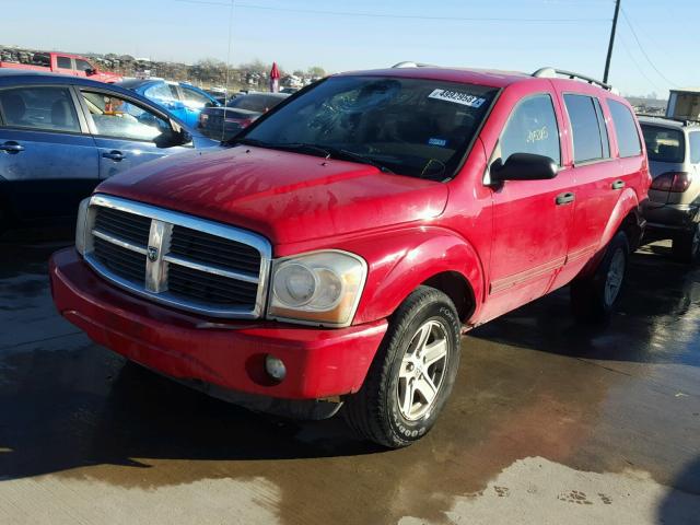 1D4HD48NX5F546987 - 2005 DODGE DURANGO SL RED photo 2