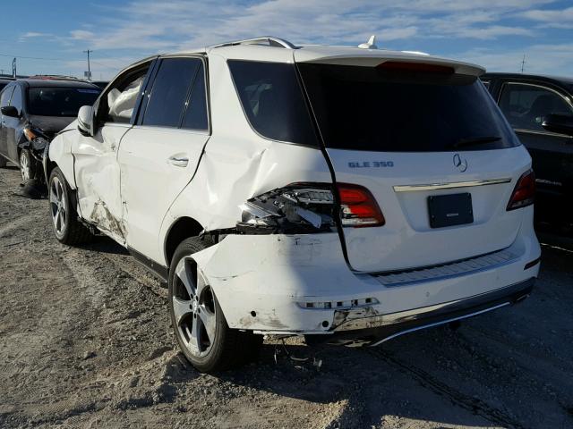 4JGDA5JB0HA893817 - 2017 MERCEDES-BENZ GLE 350 WHITE photo 3