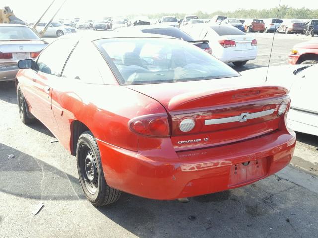 1G1JF12F737139461 - 2003 CHEVROLET CAVALIER L RED photo 3