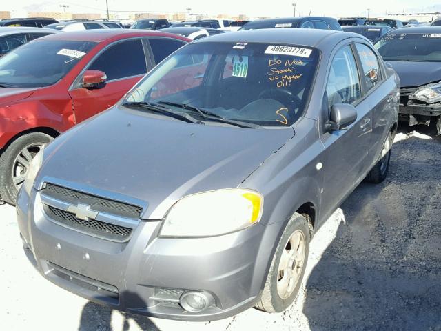 KL1TD56627B041567 - 2007 CHEVROLET AVEO BASE Сұр фото 2