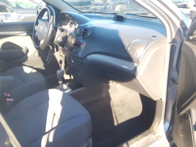 KL1TD56627B041567 - 2007 CHEVROLET AVEO BASE Сұр фото 5