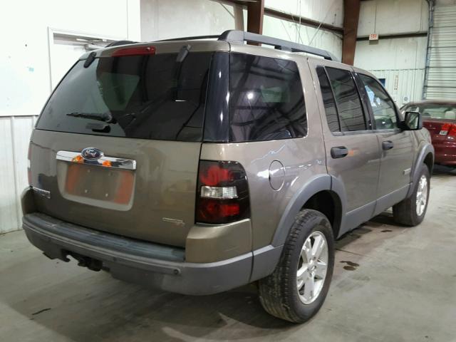 1FMEU63E86UA56818 - 2006 FORD EXPLORER BROWN photo 4