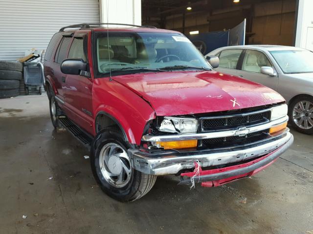 1GNDT13W3Y2152490 - 2000 CHEVROLET BLAZER RED photo 1