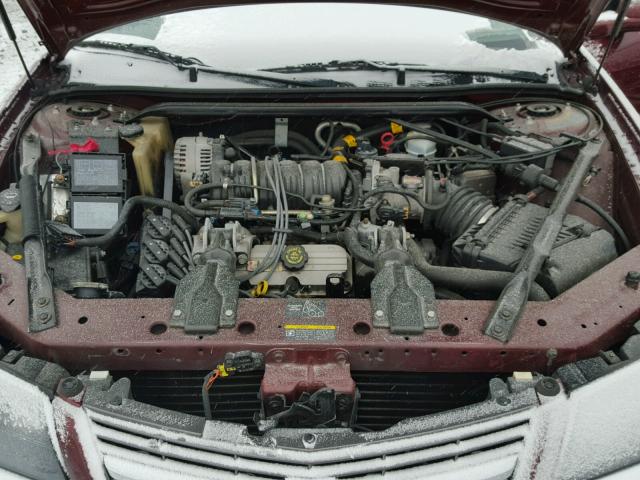 2G1WH55KX29142643 - 2002 CHEVROLET IMPALA LS BURGUNDY photo 7