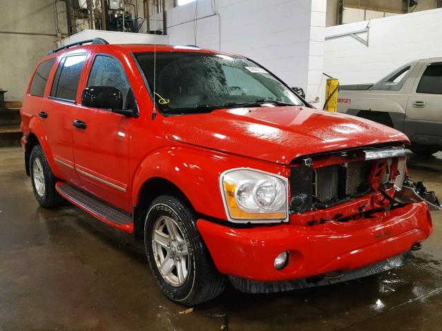 1D4HB58D94F104803 - 2004 DODGE DURANGO LI RED photo 1