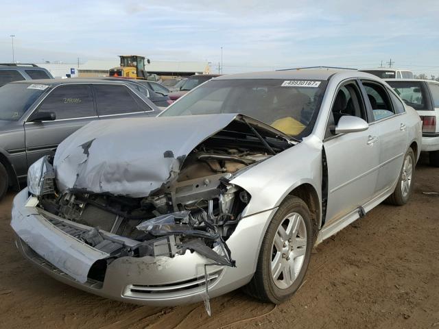 2G1WG5E37D1102825 - 2013 CHEVROLET IMPALA LT SILVER photo 2