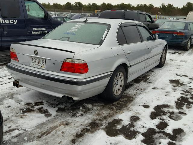 WBAGH83461DP21774 - 2001 BMW 740 IL SILVER photo 4