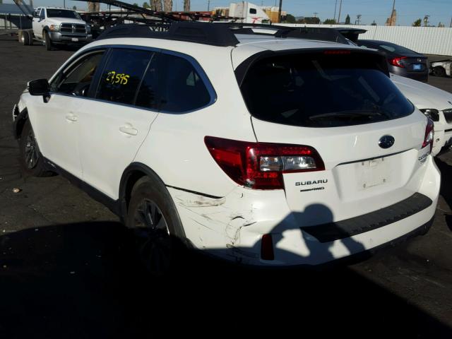 4S4BSAJC2F3257746 - 2015 SUBARU OUTBACK 2. WHITE photo 3