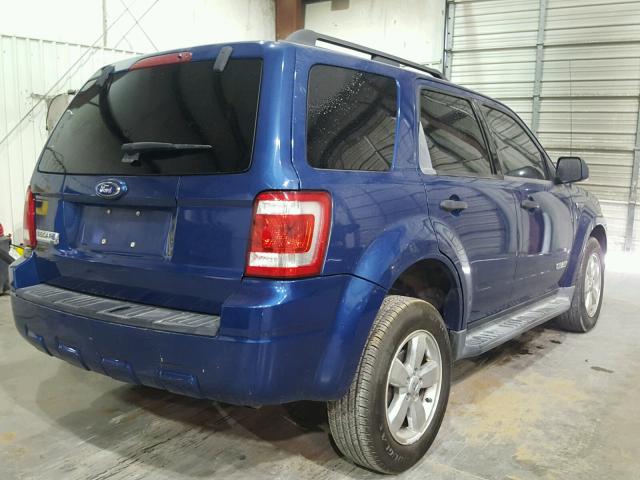 1FMCU03188KB61729 - 2008 FORD EXPLORER BLUE photo 4