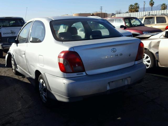 JTDAT123420223217 - 2002 TOYOTA ECHO SILVER photo 3