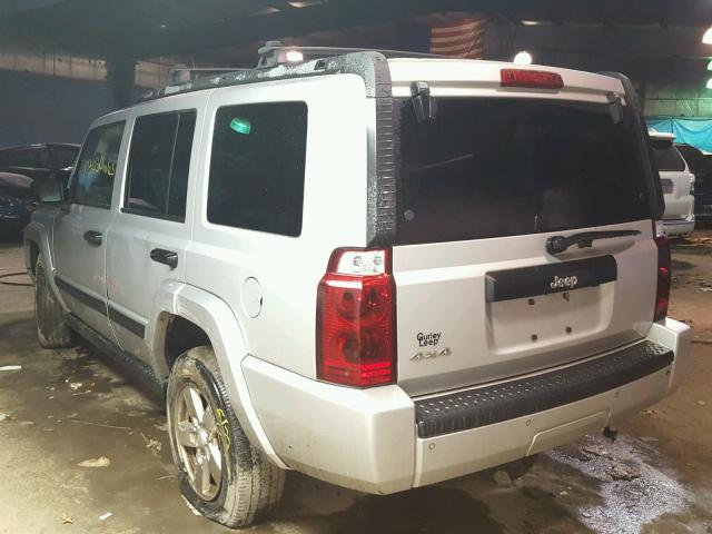 1J8HG48K96C272204 - 2006 JEEP COMMANDER SILVER photo 3