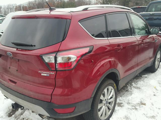 1FMCU9J94HUE08908 - 2017 FORD ESCAPE TIT RED photo 4