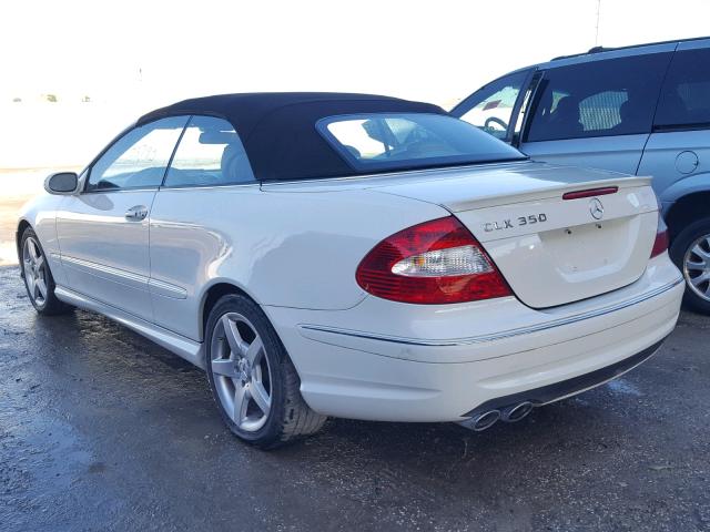 WDBTK56F49T101486 - 2009 MERCEDES-BENZ CLK 350 WHITE photo 3