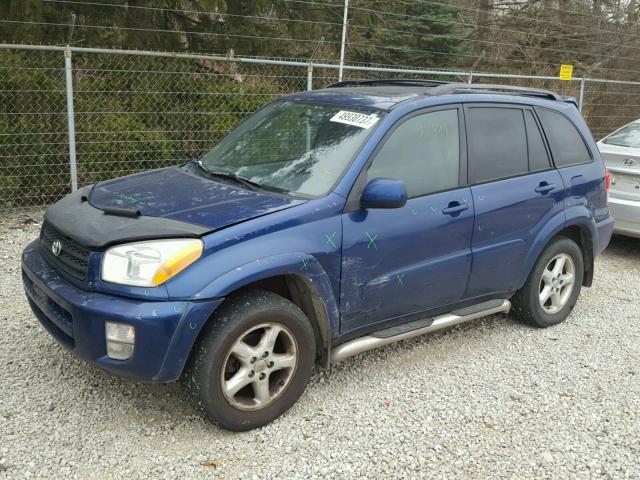 JTEHH20V626034488 - 2002 TOYOTA RAV4 BLUE photo 2